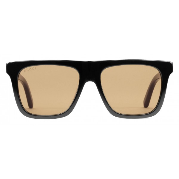Gucci - Rectangular-Frame Acetate Sunglasses - Black Acetate - Gucci Eyewear