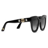 Gucci - Occhiali da Sole Rotondi in Acetato con Stella - Acetato Nero - Gucci Eyewear