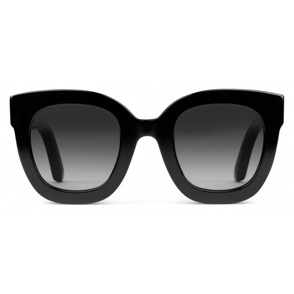Gucci - Round Frame Acetate Sunglasses with Star - Black Acetate - Gucci Eyewear