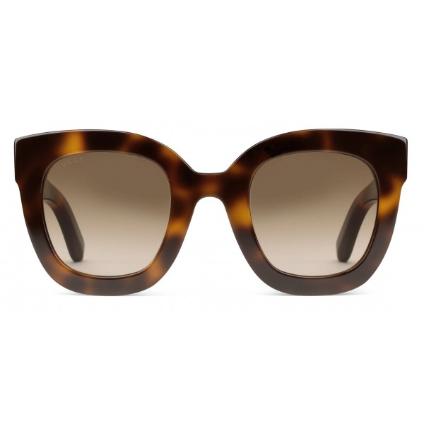 Gucci - Round Frame Acetate Sunglasses with Star - Tortoiseshell Acetate - Gucci Eyewear