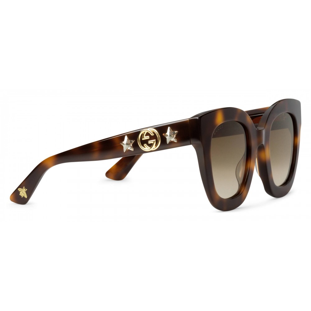 Round-Frame Gold-Tone and Tortoiseshell Acetate Sunglasses