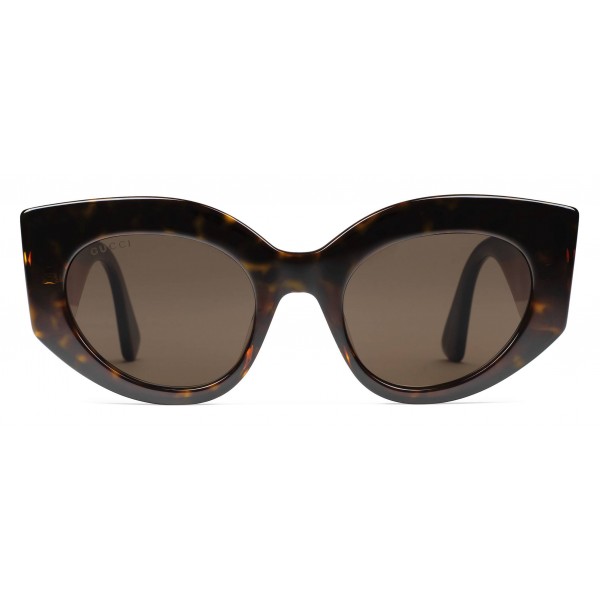 Gucci - Oversize Cat Eye Acetate Sunglasses - Sylvie Web Acetate - Gucci Eyewear