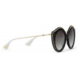 Gucci - Round Frame Acetate Sunglasses - Black Acetate - Gucci Eyewear