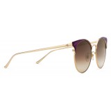 Gucci - Occhiali da Sole Rotondi in Metallo - Smalto Viola - Gucci Eyewear