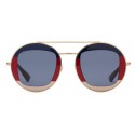 Gucci - Occhiali da Sole Rotondi in Metallo - Web Sylvie - Gucci Eyewear