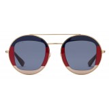 Gucci - Occhiali da Sole Rotondi in Metallo - Web Sylvie - Gucci Eyewear