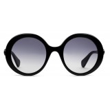 Gucci - Round Frame Acetate Sunglasses - Lucid Black Acetate - Gucci Eyewear