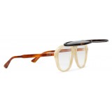 Gucci - Round Frame Acetate Glasses - Dark Tortoiseshell - Gucci Eyewear