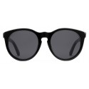 Gucci - Round Acetate Sunglasses - Black Crystal Stars - Gucci Eyewear