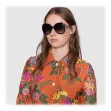 Gucci - Occhiali da Sole Rotondo a Iniezione - Iniezione Nera - Gucci Eyewear