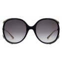 Gucci - Round Sunglasses with Injection - Black Injection - Gucci Eyewear