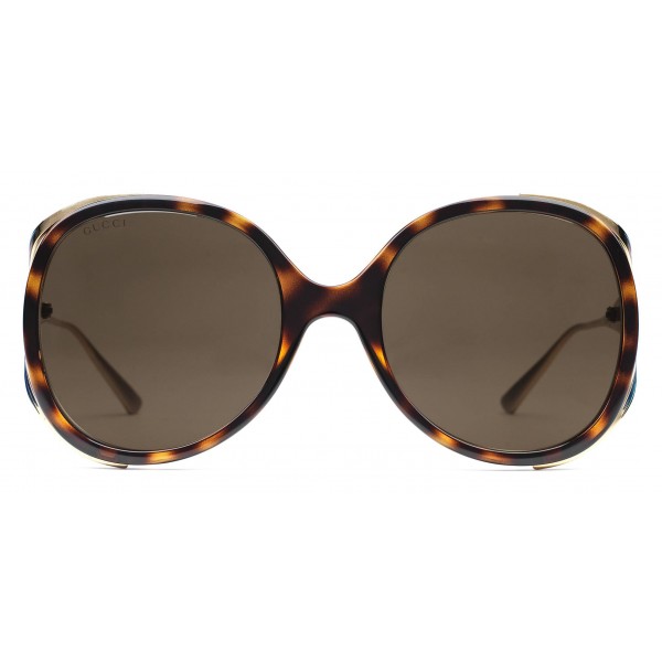 Gucci - SunglassesRound Injection Sunglasses - Tortoise Injection Frame - Gucci Eyewear