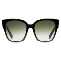 Gucci - Occhiali da Sole Quadrati in Acetato con Dettaglio Web -  Acetato Nero - Gucci Eyewear