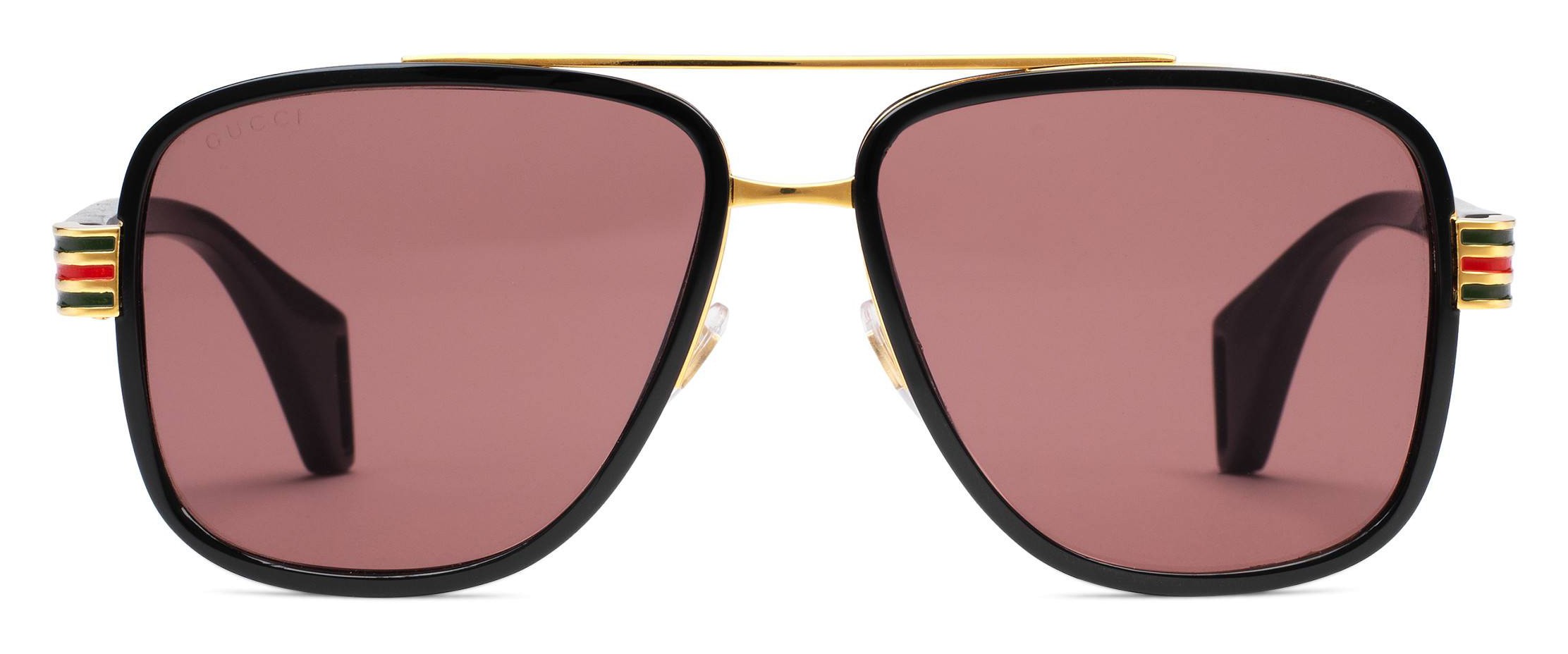 red and green gucci aviator sunglasses