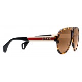 Gucci - Aviator Sunglasses with Ribbon Gucci - Light Turtle Acetate - Gucci Eyewear