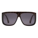 Gucci - Square Sunglasses with Side Protections - Shiny Turtle Amber - Gucci Eyewear