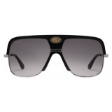 Gucci - Navigator Sunglasses with Double G - Black Acetate and Ruthenium Metal - Gucci Eyewear