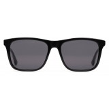 Gucci - Rectangular Metal Sunglasses - Polished Black Acetate - Gucci Eyewear