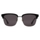 Gucci - Occhiali da Sole Rettangolari in Metallo - Nero Lucido e Montatura in Acetato Nero - Gucci Eyewear