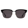 Gucci - Occhiali da Sole Rettangolari in Metallo - Nero Lucido e Montatura in Acetato Nero - Gucci Eyewear