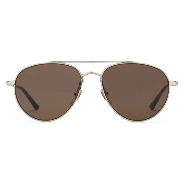 Gucci - Aviator Sunglasses in Metal - Shiny Light Gold - Gucci Eyewear
