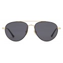 Gucci - Metal Aviator Sunglasses - Shiny Gold with Black Border - Gucci Eyewear