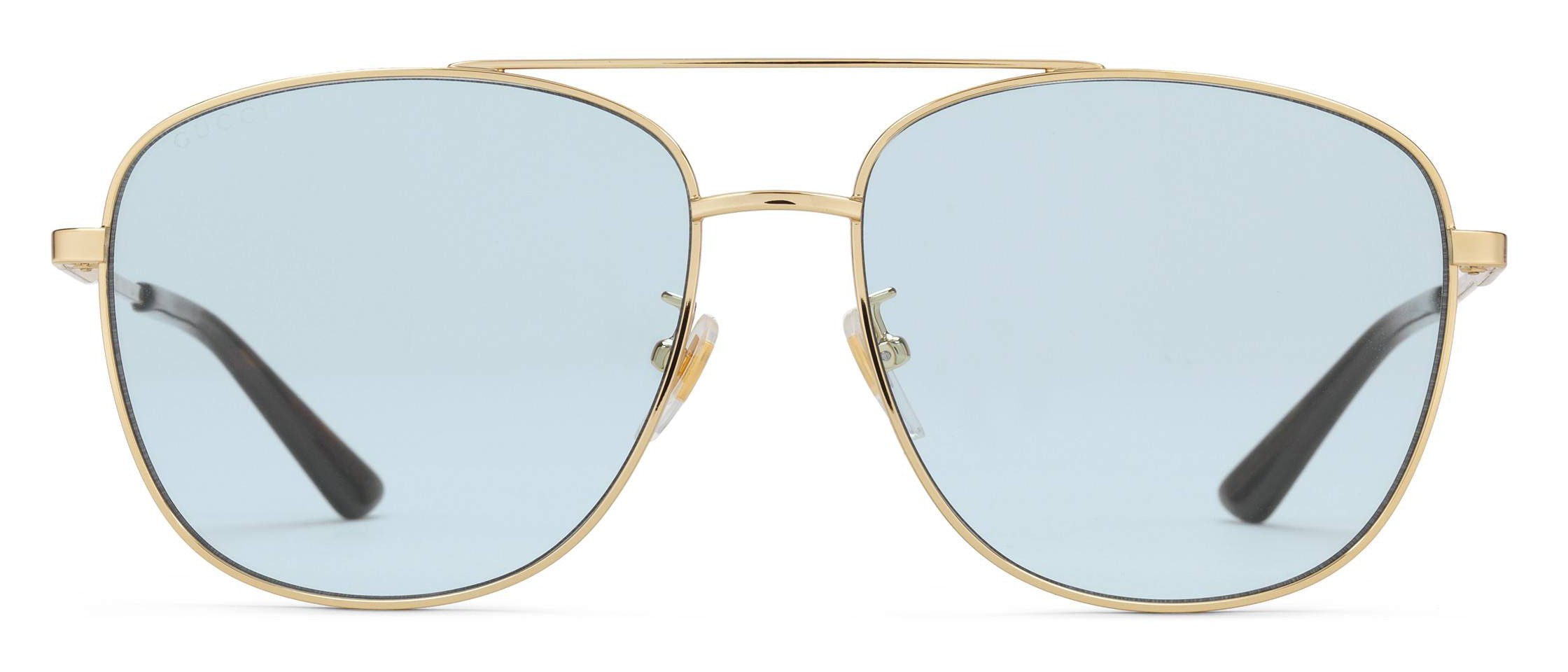 Gucci - Navigator Sunglasses in Metal - Shiny Gold Lenses
