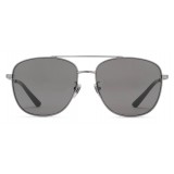 Gucci - Navigator Sunglasses in Metal - Glossy Ruthenium - Gucci Eyewear