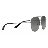 Gucci - Navigator Sunglasses in Metal - Glossy Ruthenium - Gucci Eyewear