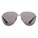 Gucci - Occhiali da Sole Aviator in Metallo - Rutenio Lucido - Gucci Eyewear