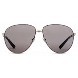 Gucci - Occhiali da Sole Aviator in Metallo - Rutenio Lucido - Gucci Eyewear