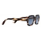 Gucci - Occhiali Rettangolari in Acetato - Acetato Tartarugato a Strisce - Gucci Eyewear