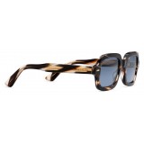 Gucci - Rectangular Acetate Glasses - Turtle Striped Acetate - Gucci Eyewear