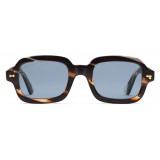 Gucci - Occhiali Rettangolari in Acetato - Acetato Tartarugato a Strisce - Gucci Eyewear