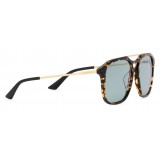 Gucci - Occhiali da Sole Quadrati in Acetato - Tartarugato Scuro Maculato - Gucci Eyewear