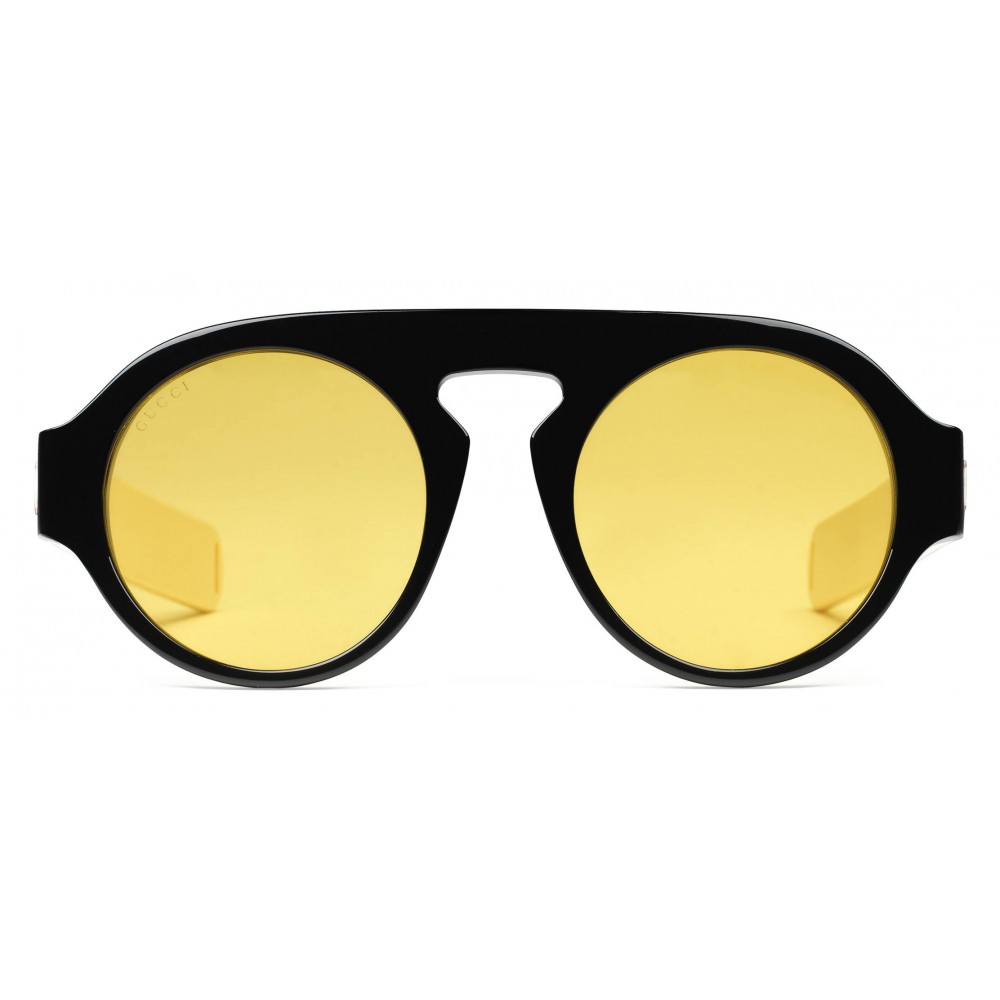 gucci round acetate optical glasses