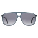 Gucci - Occhiali da Sole Rettangolari in Acetato - Grigio Trasparente  - Gucci Eyewear