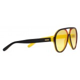 Gucci - Aviator Sunglasses in Multilayer Acetate - Multilayer Black Red Green and Yellow - Gucci Eyewear