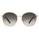 Gucci - Occhiali da Sole Rotondi in Metallo dalla Vestibilità Ottimale - Oro con Dettaglio Web - Gucci Eyewear