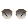 Gucci - Round Metal Sunglasses with Optimal Fit - Gold with Web Detail - Gucci Eyewear