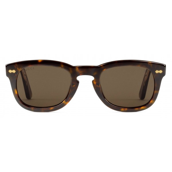 Gucci - Square Acetate Sunglasses - Turtle Acetate - Gucci Eyewear