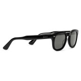 Gucci - Acetate Square Sunglasses - Acetate Black Lenses Grey - Gucci Eyewear