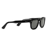 Gucci - Occhiali da Sole Quadrati in Acetato - Acetato Nero Lenti Grigie - Gucci Eyewear