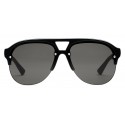 Gucci - Rubber Aviator Glasses - Black Injection - Gucci Eyewear