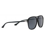 Gucci - Occhiali da Sole Aviator in Acetato dalla Vestibilità Ottimale -  Acetato Nero Lenti Grigie - Gucci Eyewear