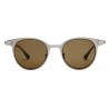 Gucci - Occhiali da Sole Rotondi in Titanio - Titanio Rutenio Satin Opaco - Gucci Eyewear