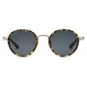 Gucci - Round Titanium Sunglasses - Titanium with GG Engraved - Gucci Eyewear