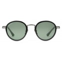 Gucci - Occhiali da Sole Rotondi in Titanio - Titanio Nero con Lenti Verdi - Gucci Eyewear