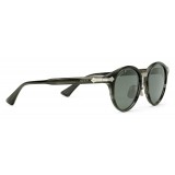 Gucci - Round Acetate Sunglasses - Grey Turtle Acetate - Gucci Eyewear