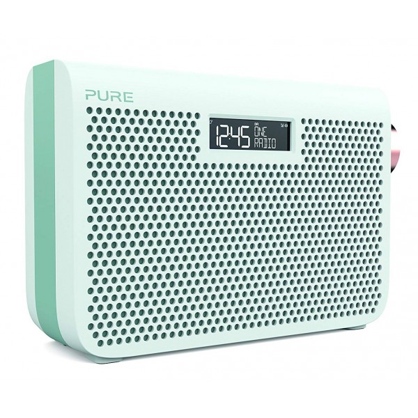 Pure - One Midi Series 3s - Jade White - Portable DAB/DAB+ and FM Radio with a Modern Style - High Quality Digital Radio
